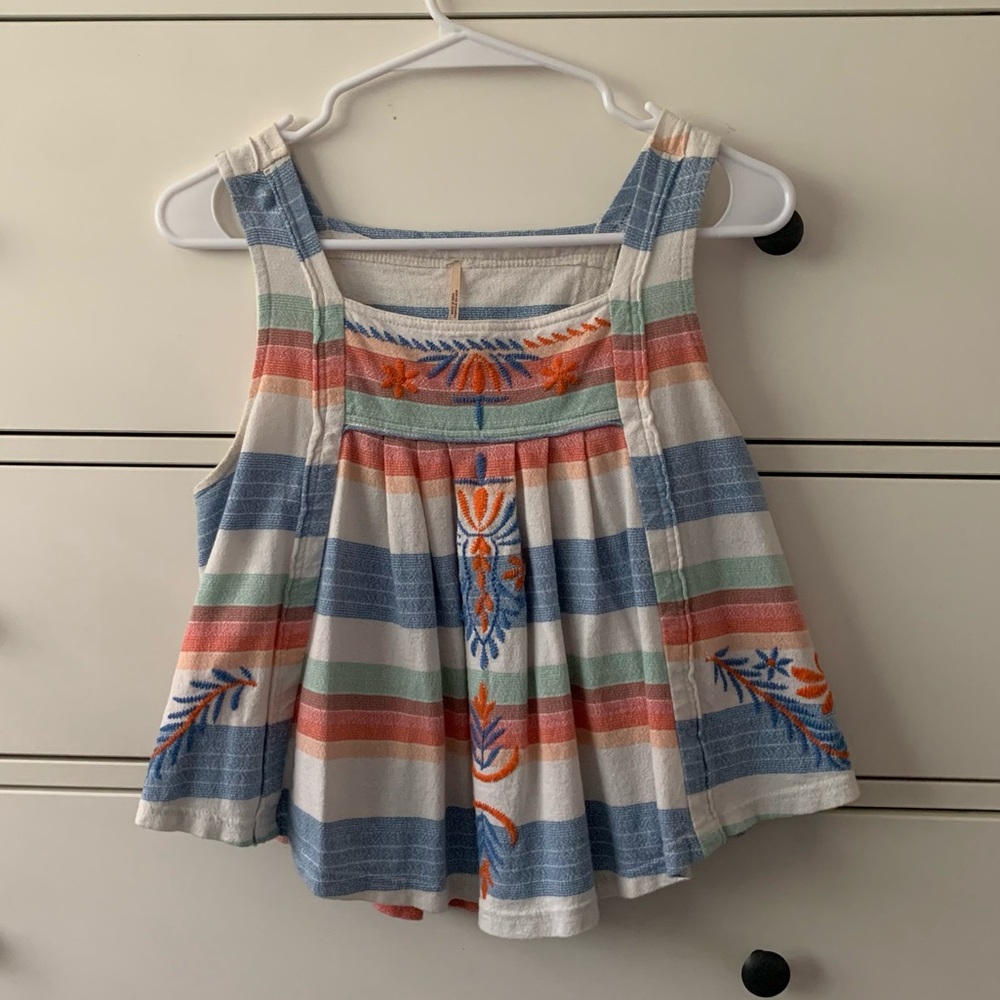 Colorful Striped Boho Top